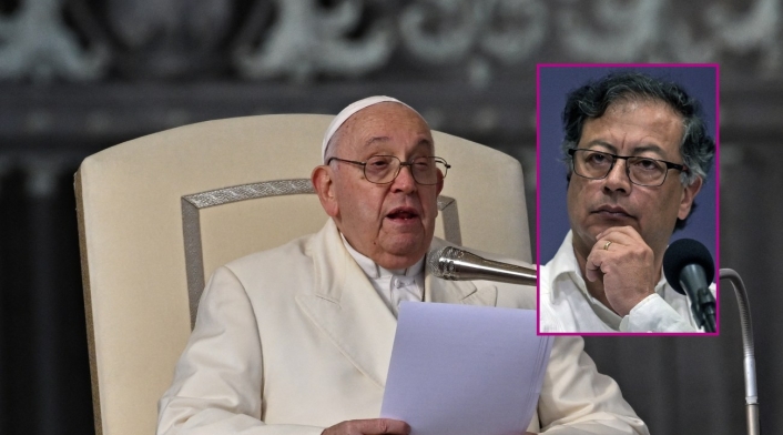 Papa Francisco y Gustavo Petro Papa Francisco y Gustavo Petro