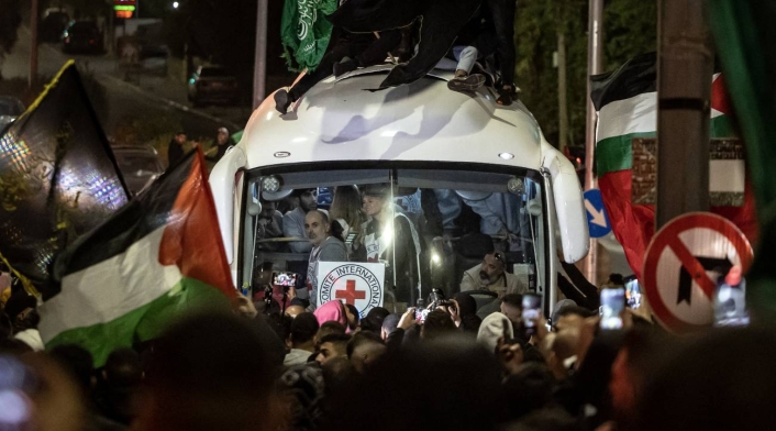 Rehenes liberados por Hamás