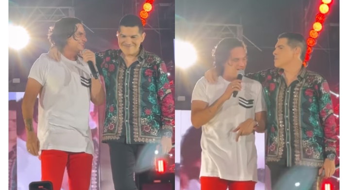 Silvestre Dangond y Peter Manjarrés, Silvestre Dangond y Peter Manjarrés cantaron juntos en Valledurpar