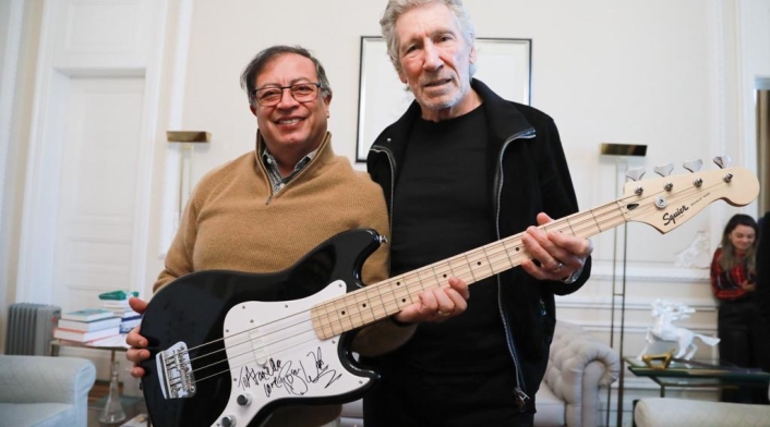 Gustavo Petro y Roger Waters