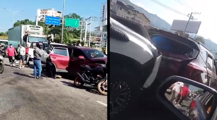 Una imprudencia habría originado el accidente múltiple.