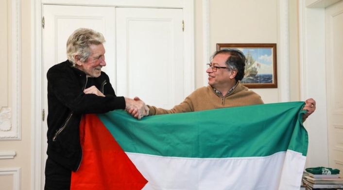 Gustavo Petro y Roger Waters