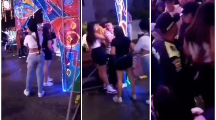 Mujer descubrió al marido viendo alumbrados con la amante Mujer descubrió al marido viendo alumbrados con la amante