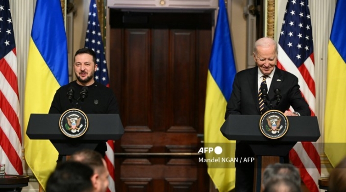 Joe Biden y Volodimir Zelenski en Washington Joe Biden y Volodimir Zelenski en Washington