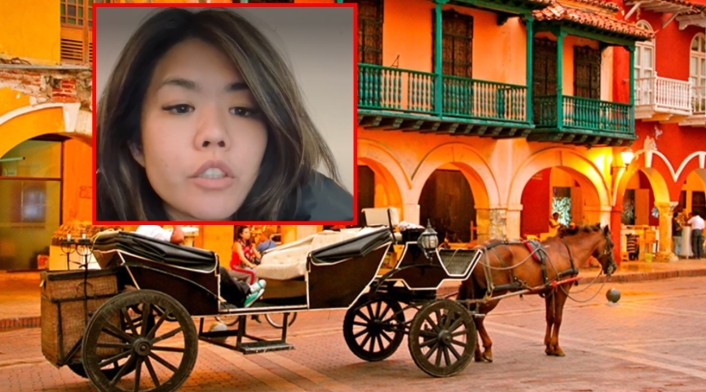 Habla la turista a la que le cobraron $17 millones por paseo en carroza en Cartagena Habla la turista a la que le cobraron $17 millones por paseo en carroza en Cartagena