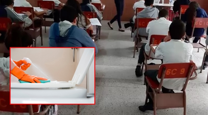 Rectora de colegio capturada por poner niños a lavar baños Rectora de colegio capturada por poner niños a lavar baños