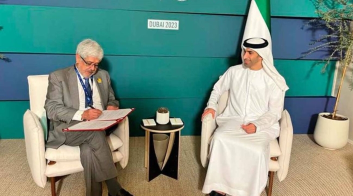 Ministro de Comercio, Germán Umaña, y de Comercio Exterior de Emiratos Árabes Unidos, Thani Ahmed Alzeyoudi, cerraron negociaciones Ministro de Comercio, Germán Umaña, y de Comercio Exterior de Emiratos Árabes Unidos, Thani Ahmed Alzeyoudi, cerraron negociaciones