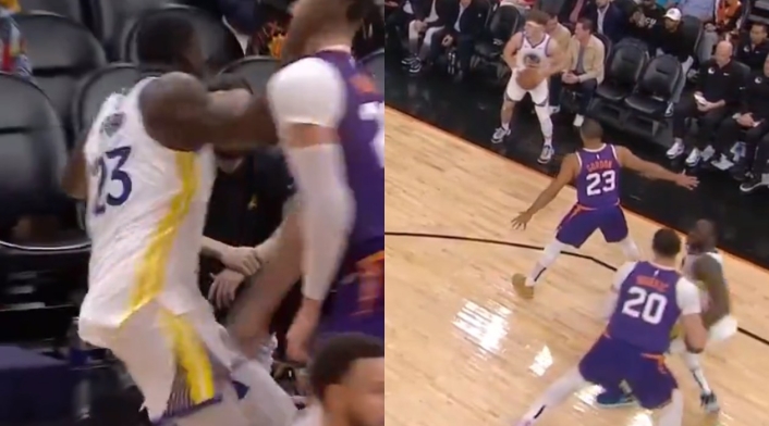 Draymond Green y su puño a un rival en la NBA Draymond Green y su puño a un rival en la NBA