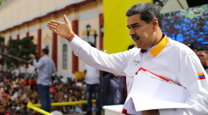 Nicolás Maduro en un acto público en Venezuela Nicolás Maduro en un acto público en Venezuela