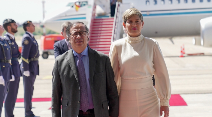 Gustavo Petro y Verónica Alcocer Gustavo Petro y Verónica Alcocer