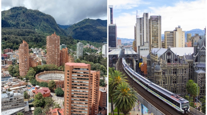 Panorámicas de Bogotá y Medellín Panorámicas de Bogotá y Medellín