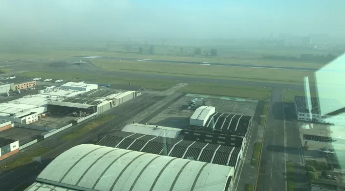 Panorama desde el Aeropuerto Internacional El Dorado