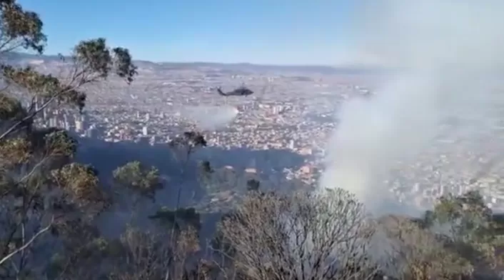 Incendio cerros orientales Bogotá