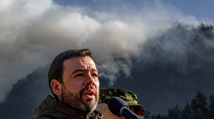 Carlos Fernando Galán, incendio