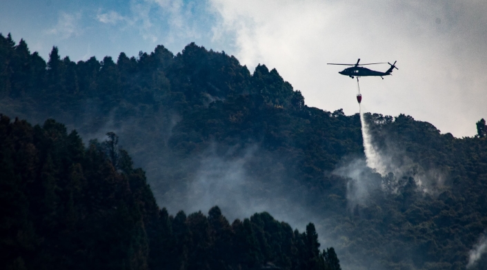 Dos incendio forestales en Bogotá
