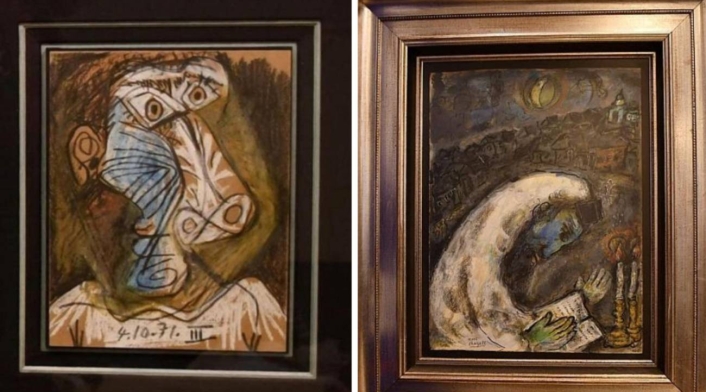 Pinturas robadas de Picasso y Chagall fueron halladas en sótano Pinturas robadas de Picasso y Chagall fueron halladas en sótano