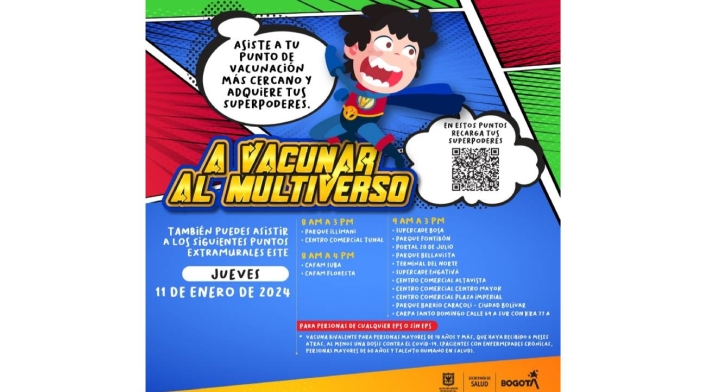 Puntos de vacunación en Bogotá Puntos de vacunación en Bogotá