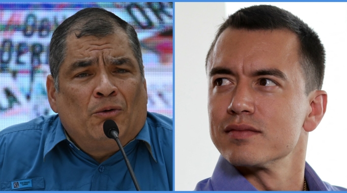 Rafael Correa y Daniel Noboa Rafael Correa y Daniel Noboa