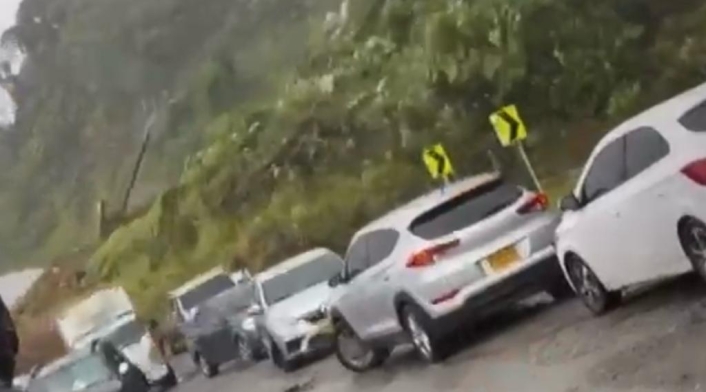 Emergencia en Chocó por deslizamiento de tierra. (Foto tomada de video)