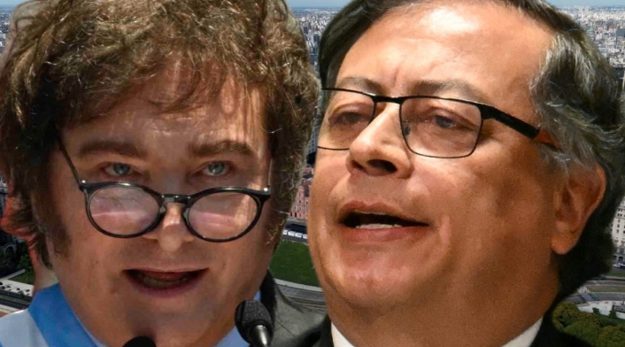 Gustavo Petro y Javier Milei Gustavo Petro y Javier Milei