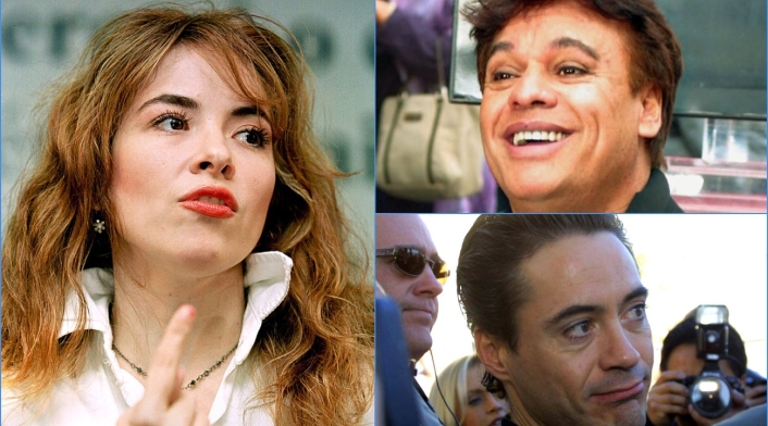 Gloria Trevi, Juan Gabriel y Robert Downey Jr Gloria Trevi, Juan Gabriel y Robert Downey Jr