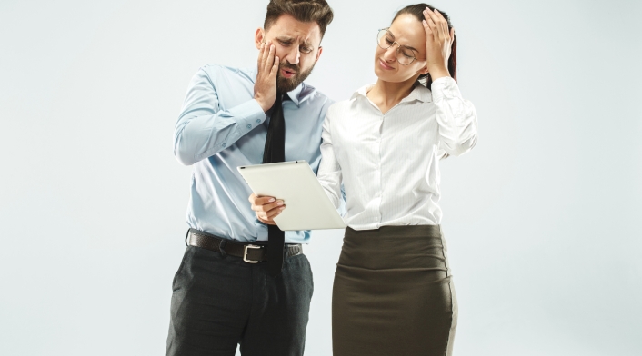 Empresarios - estrés - preocupación Empresarios - estrés - preocupación