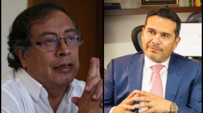 Hollman Ibáñez, Presidente del Colegio Electoral Colombiano y Gustavo Petro Hollman Ibáñez, Presidente del Colegio Electoral Colombiano y Gustavo Petro