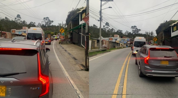 Cierre vía Bogotá - La Calera Cierre vía Bogotá - La Calera