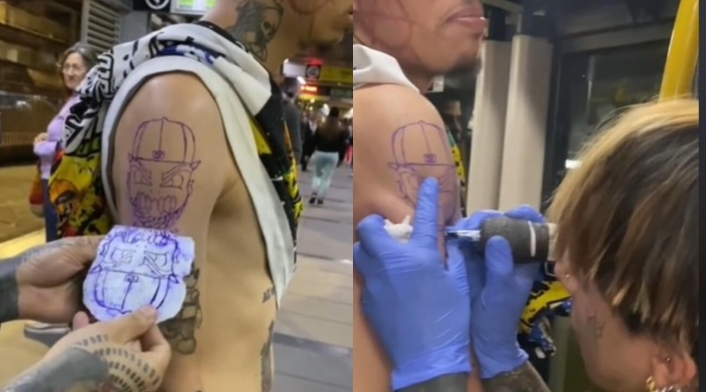 Tatuaje en Transmilenio Tatuaje en Transmilenio