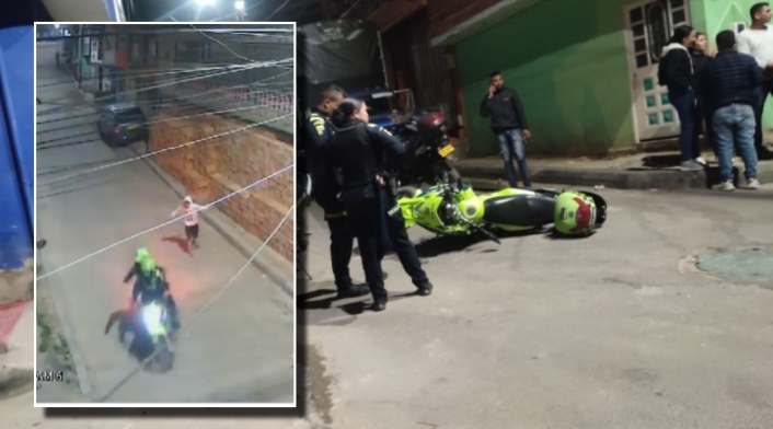 VIDEO de la cobarde emboscada a Policías en Bogotá VIDEO de la cobarde emboscada a Policías en Bogotá
