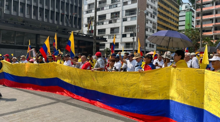 Marchas contra gobierno en Ibagué
