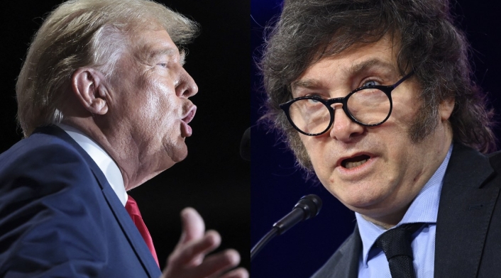 Donald Trump declara su simpatía por Javier Milei Donald Trump declara su simpatía por Javier Milei