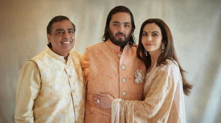 Anant Ambani y Radhika Merchan Anant Ambani y Radhika Merchan
