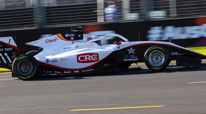 Sebastián Montoya en la carrera de Melbourne de Fórmula 3
