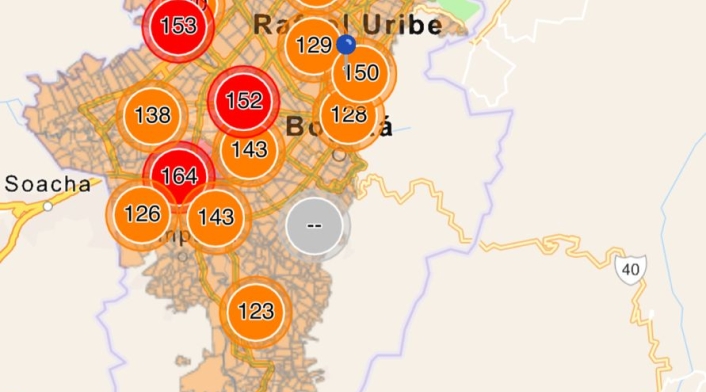 Aumenta la alerta por mala calidad del aire en Bogotá