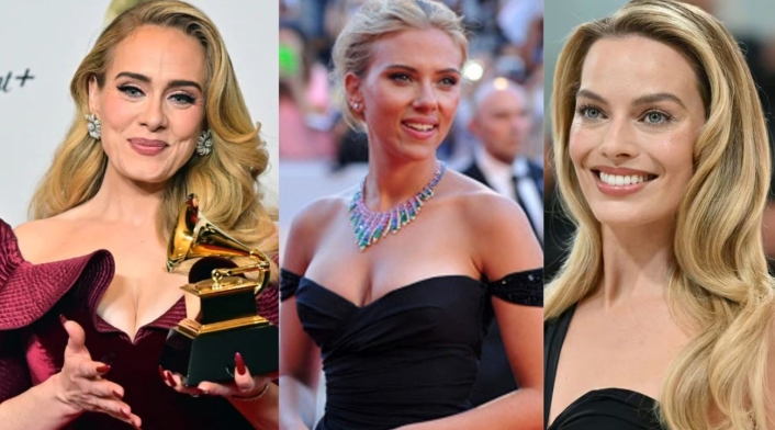 Adele, Scarlett Johansson y Margot Robbie