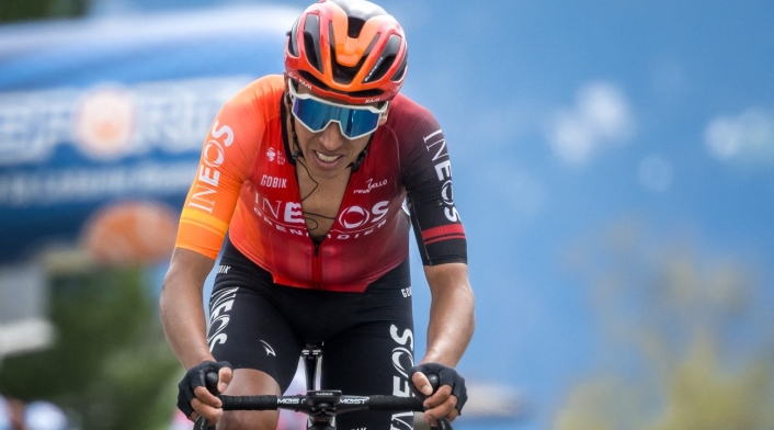 Egan Bernal, en el Tour de Normandía 2024 Egan Bernal, en el Tour de Normandía 2024
