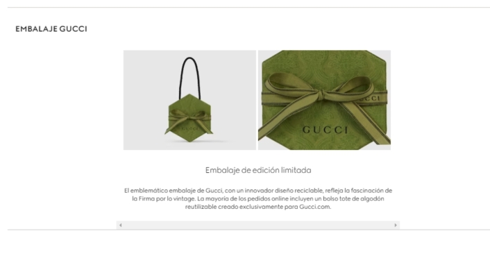 Empaque de Gucci Empaque de Gucci