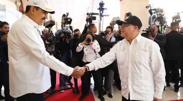 Nicolás Maduro y Gustavo Petro en Venezuela
