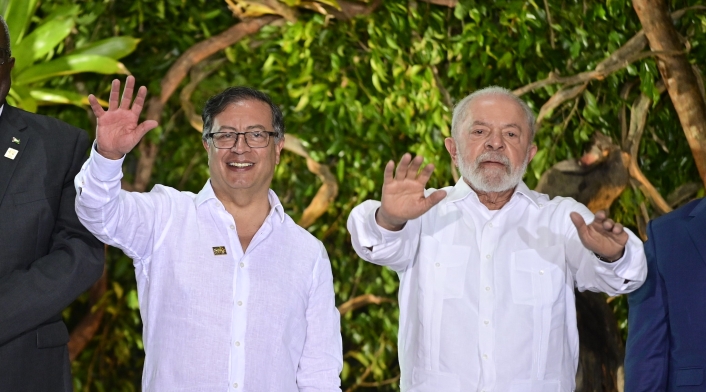 Gustavo Petro y Luiz Inacio Lula da Silva