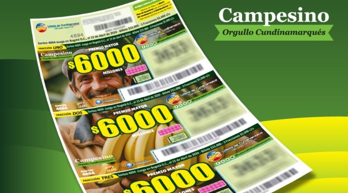 Lotería de Cundinamarca, 15 de abril de 2024 Lotería de Cundinamarca, 15 de abril de 2024
