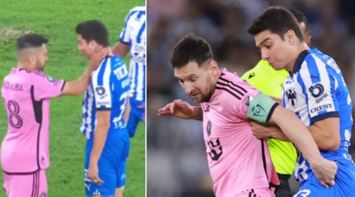 Pelea entre Jordi Alba y Stefan Medina Pelea entre Jordi Alba y Stefan Medina