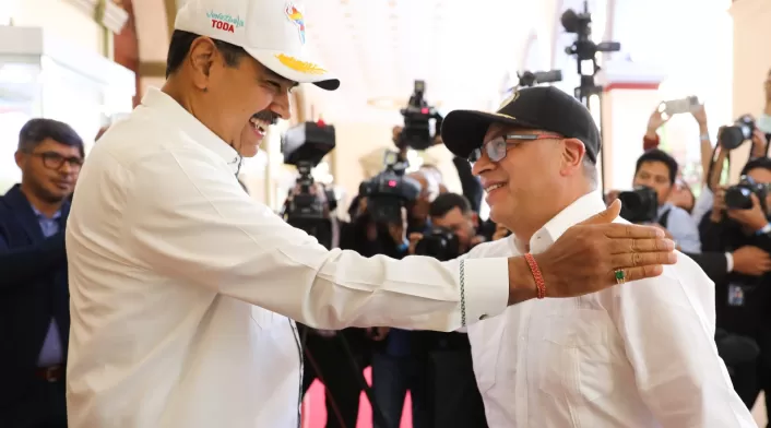 Nicolás Maduro y Gustavo Petro