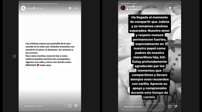 Cazzu y Christian Nodal se separan Cazzu y Christian Nodal