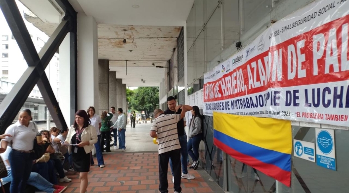 Huelga de empleados en el Ministerio de Trabajo Huelga de empleados en el Ministerio de Trabajo