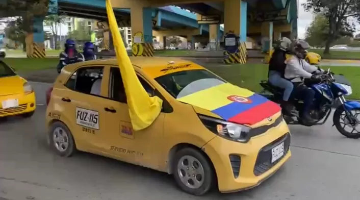 Paro de Taxistas Bogotá