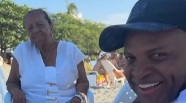 Hilda Suárez llego al funeral de Omar Geles Omar Geles y su mamá
