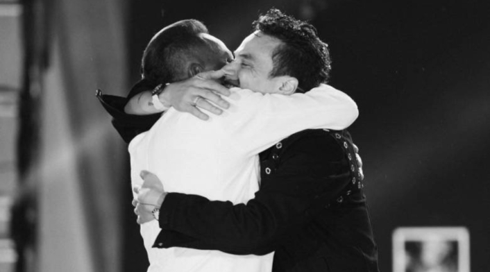 Silvestre Dangond le rinde homenaje a Omar Geles Silvestre Dangond y Omar Geles