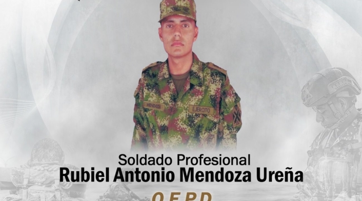 Soldado profesional Rubiel Antonio Mendoza Ureña Soldado profesional Rubiel Antonio Mendoza Ureña