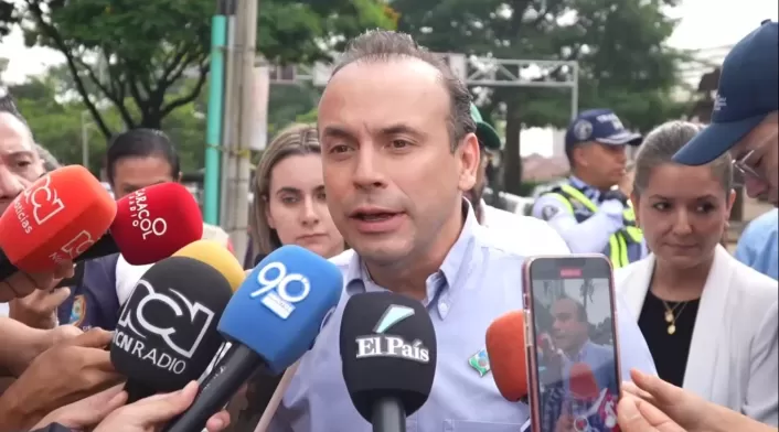 El alcalde de Cali, Alejandro Eder